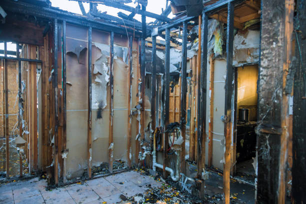 Professional Emergency Fire Damage Restoration technician working in Oaklyn, NJ